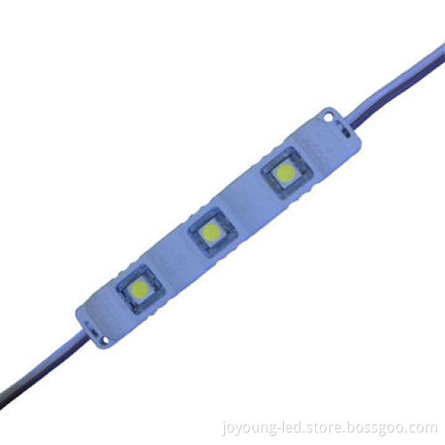 3-piece Water-resistant 5050 SMD LED Injection Module with PC Cover, 0.75W, 18 to 20lm, IP67